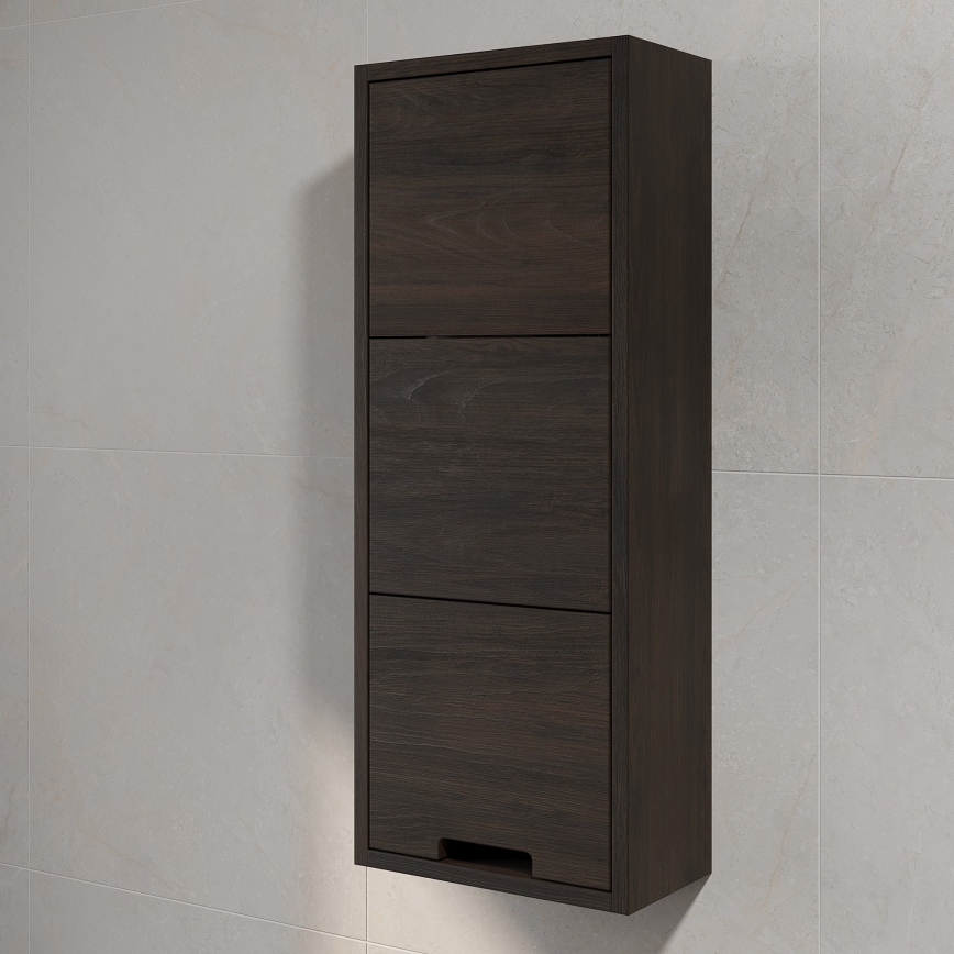 Wandkast voor de badkamer GRIBSKOV 90 cm bruin/eiken