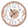 Wandklok 1x AA Ø 60 cm beige/wit