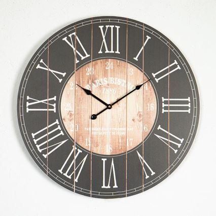 Wandklok 1×AA Ø 58,2 cm zwart/wit