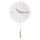 Wandklok met slinger diameter 30 cm 1xAA wit/goud