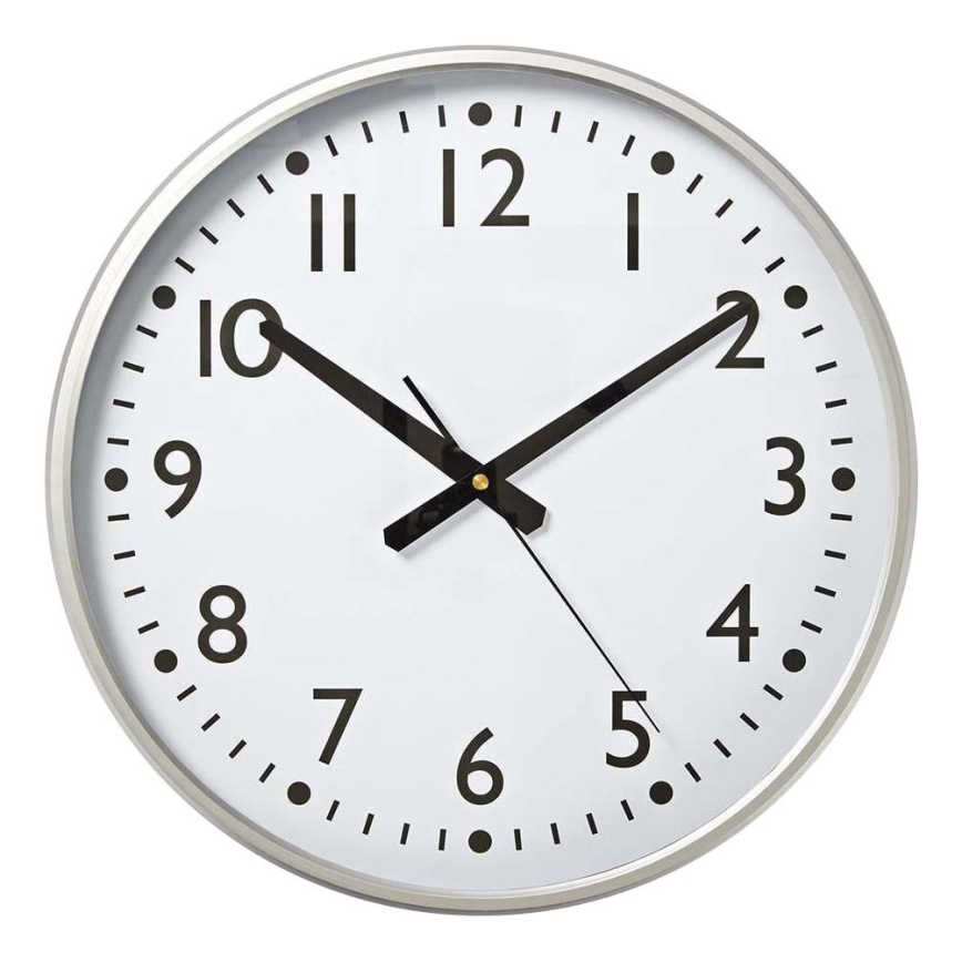 Wandklok Ø 38 cm 1xAA wit