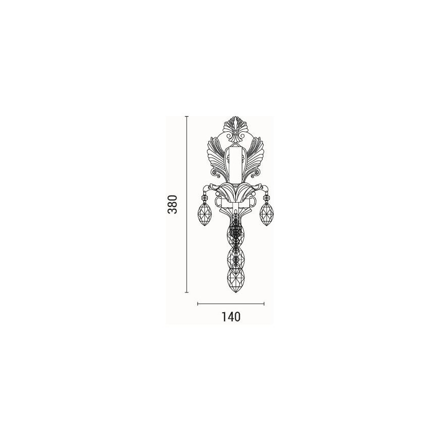 Wandlamp 1xE14/15W/230V