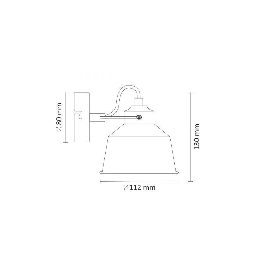 Wandlamp 1xE14/8W/230V