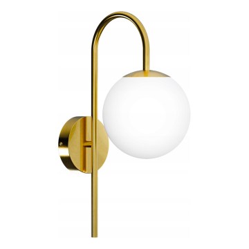 Wandlamp 1xE27/40W/230V goud/wit
