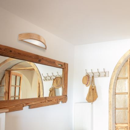 Wandlamp 1xE27/60W/230V eiken