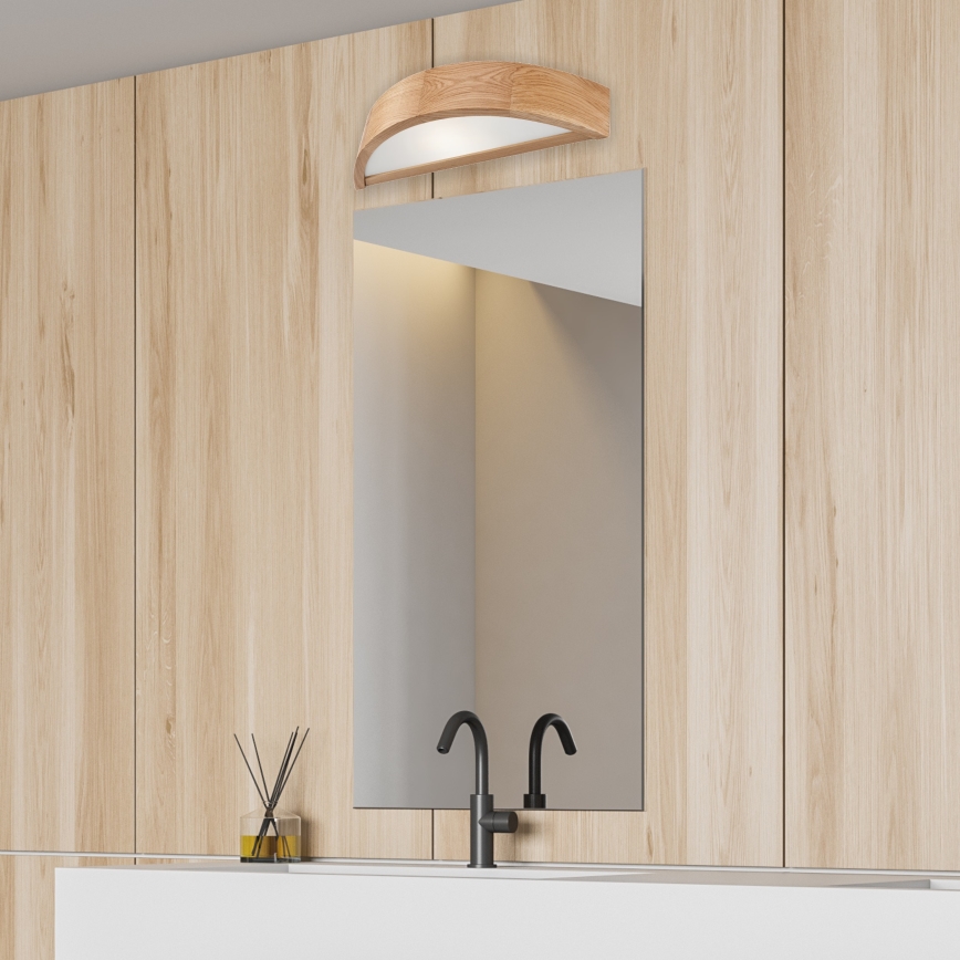 Wandlamp 1xE27/60W/230V eiken
