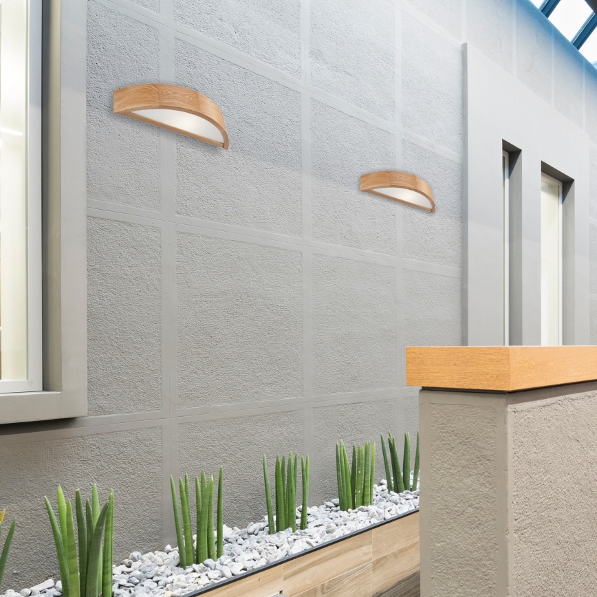 Wandlamp 1xE27/60W/230V eiken