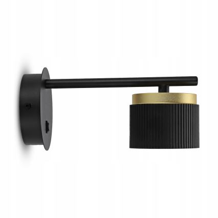 Wandlamp 1xGX53/35W/230V zwart/goud