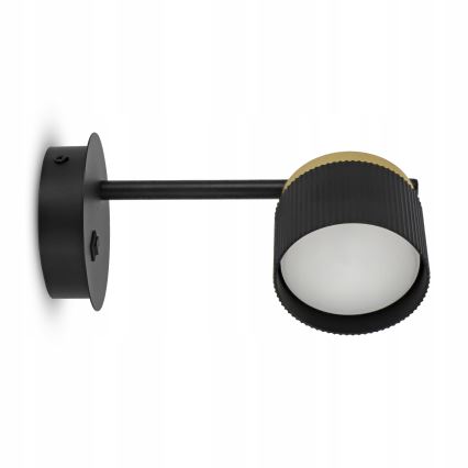 Wandlamp 1xGX53/35W/230V zwart/goud