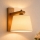 Wandlamp AIDA 1xE27/15W/230V eiken/crème