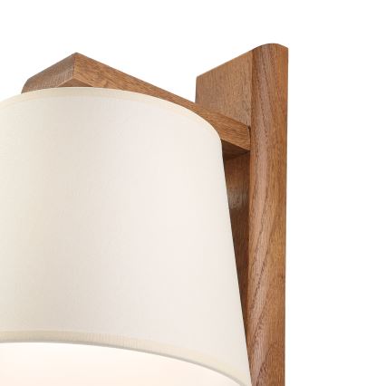 Wandlamp AIDA 1xE27/15W/230V eiken/crème