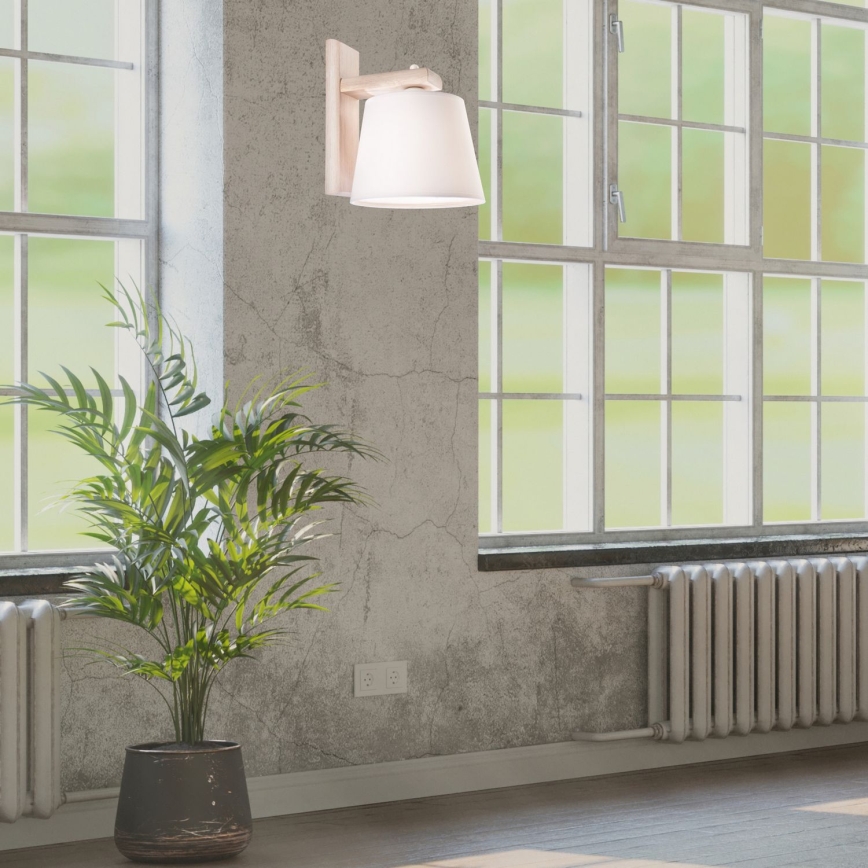 Wandlamp AIDA 1xE27/60W/230V eiken