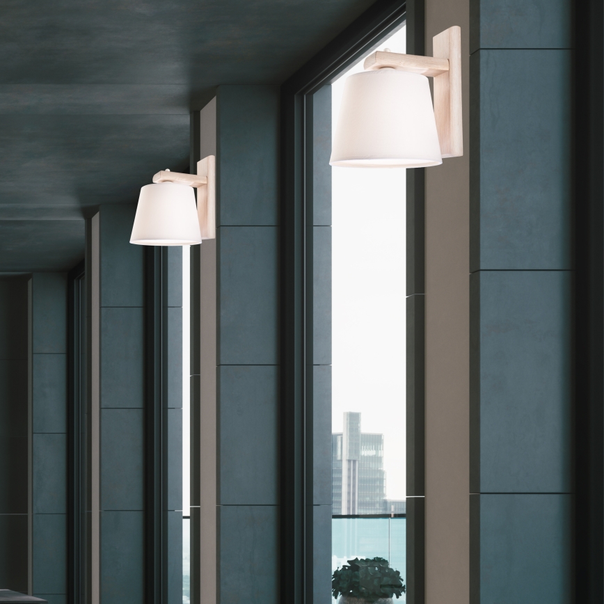 Wandlamp AIDA 1xE27/60W/230V eiken