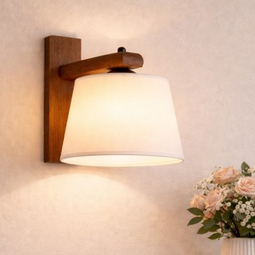 Wandlamp AIDA 1xE27/60W/230V eiken