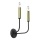 Wandlamp AKASYA 2xE14/15W/230V zwart/goud