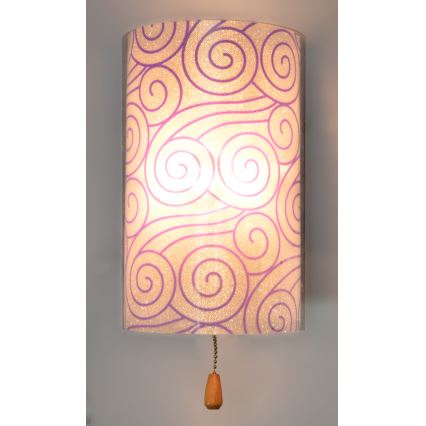 Wandlamp ALEDO 1xG4/20W/230V/12V + LED paars