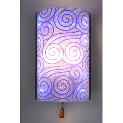 Wandlamp ALEDO 1xG4/20W/230V/12V + LED paars