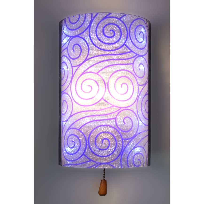 Wandlamp ALEDO 1xG4/20W/230V/12V + LED paars