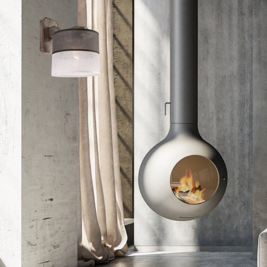 Wandlamp ANDREA 1xE27/60W/230V beuken - FSC gecertificeerd