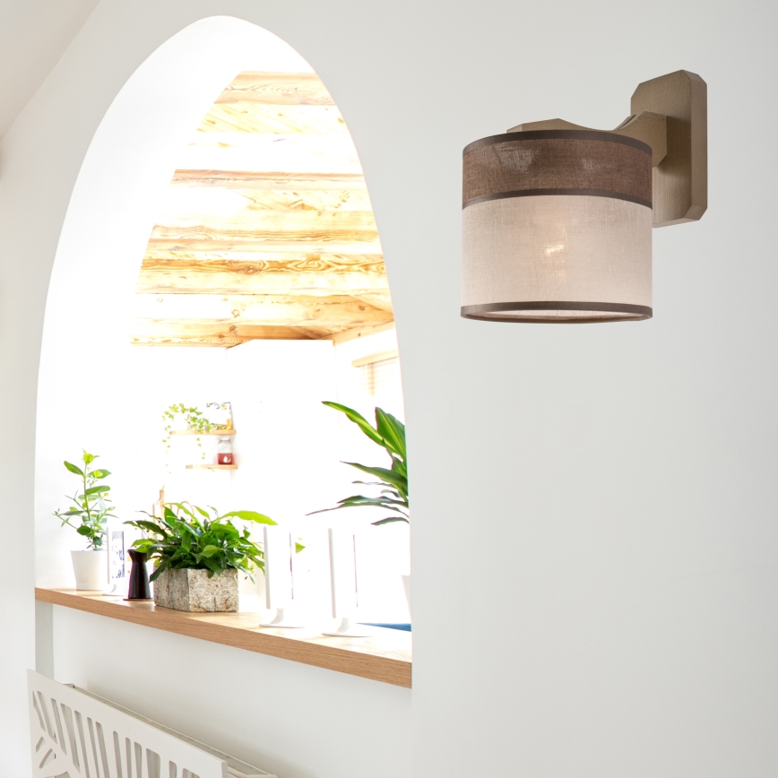 Wandlamp ANDREA 1xE27/60W/230V beuken