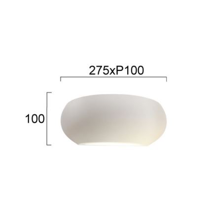 Wandlamp ANITA 1xE27/20W/230V wit