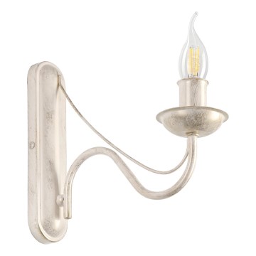 Wandlamp ANTON 1xE14/60W/230V, witte patina
