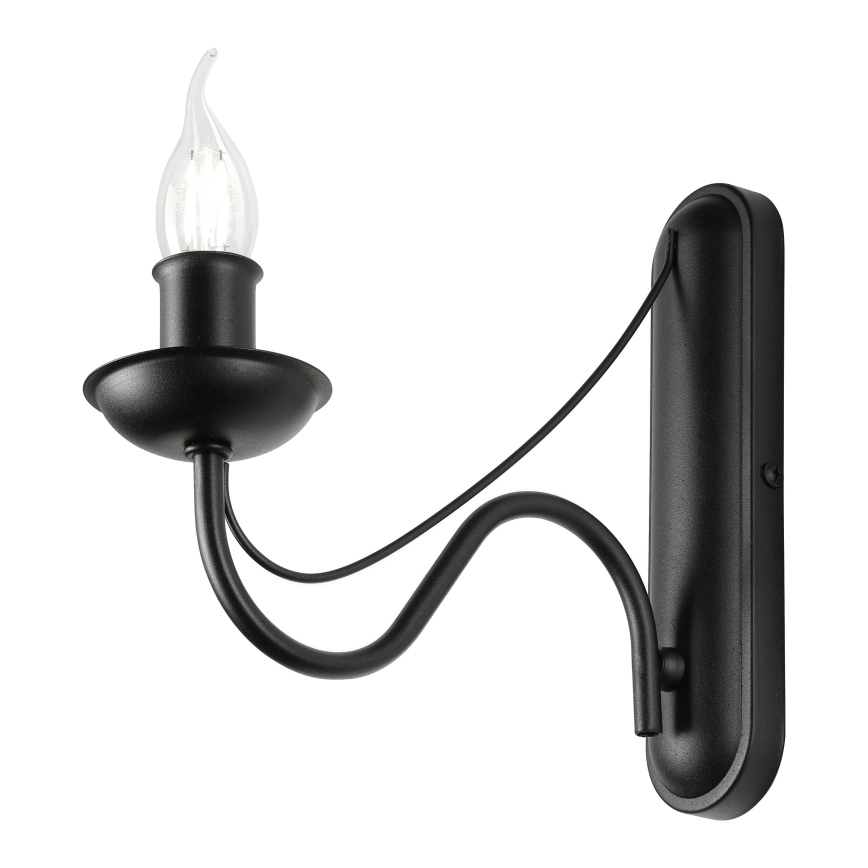 Wandlamp ANTON 1xE14/60W/230V zwart