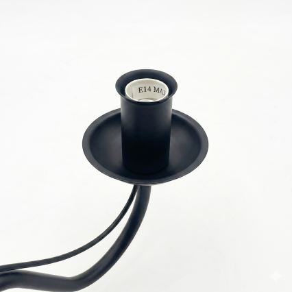 Wandlamp ANTON 1xE14/60W/230V zwart