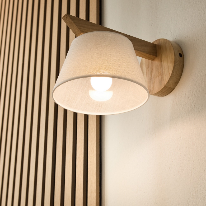 Wandlamp ANTONIO 1xE14/40W/230V eiken