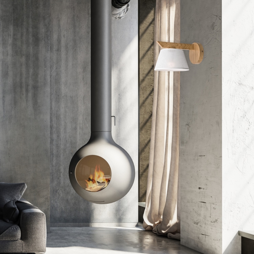 Wandlamp ANTONIO 1xE14/40W/230V eiken