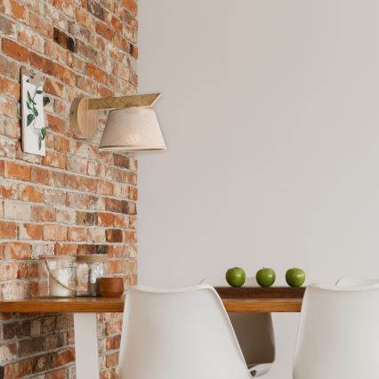 Wandlamp ANTONIO 1xE14/40W/230V eiken
