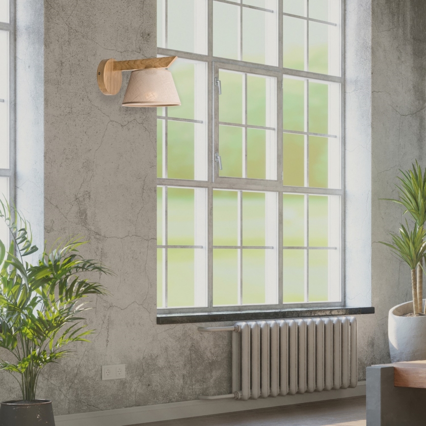 Wandlamp ANTONIO 1xE14/40W/230V eiken