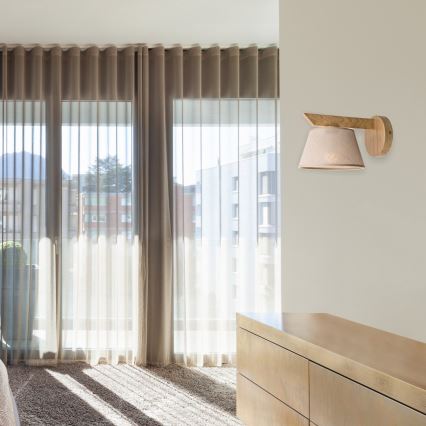 Wandlamp ANTONIO 1xE14/40W/230V eiken