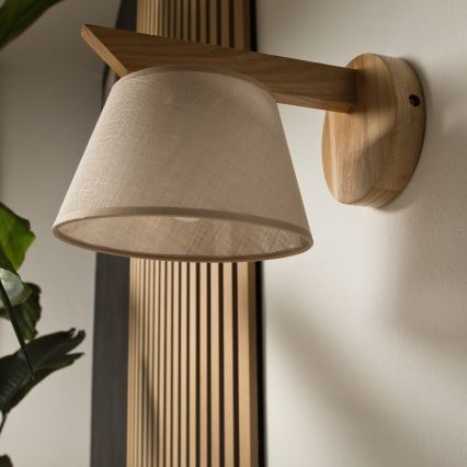 Wandlamp ANTONIO 1xE14/40W/230V eiken