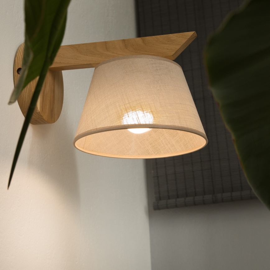 Wandlamp ANTONIO 1xE14/40W/230V eiken