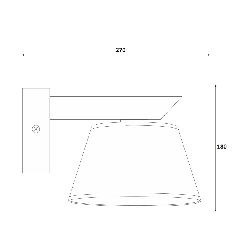 Wandlamp ANTONIO 1xE14/40W/230V eiken