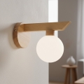 Wandlamp ANTONIO 1xG9/5W/230V eiken/wit