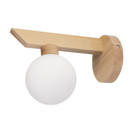 Wandlamp ANTONIO 1xG9/5W/230V eiken/wit