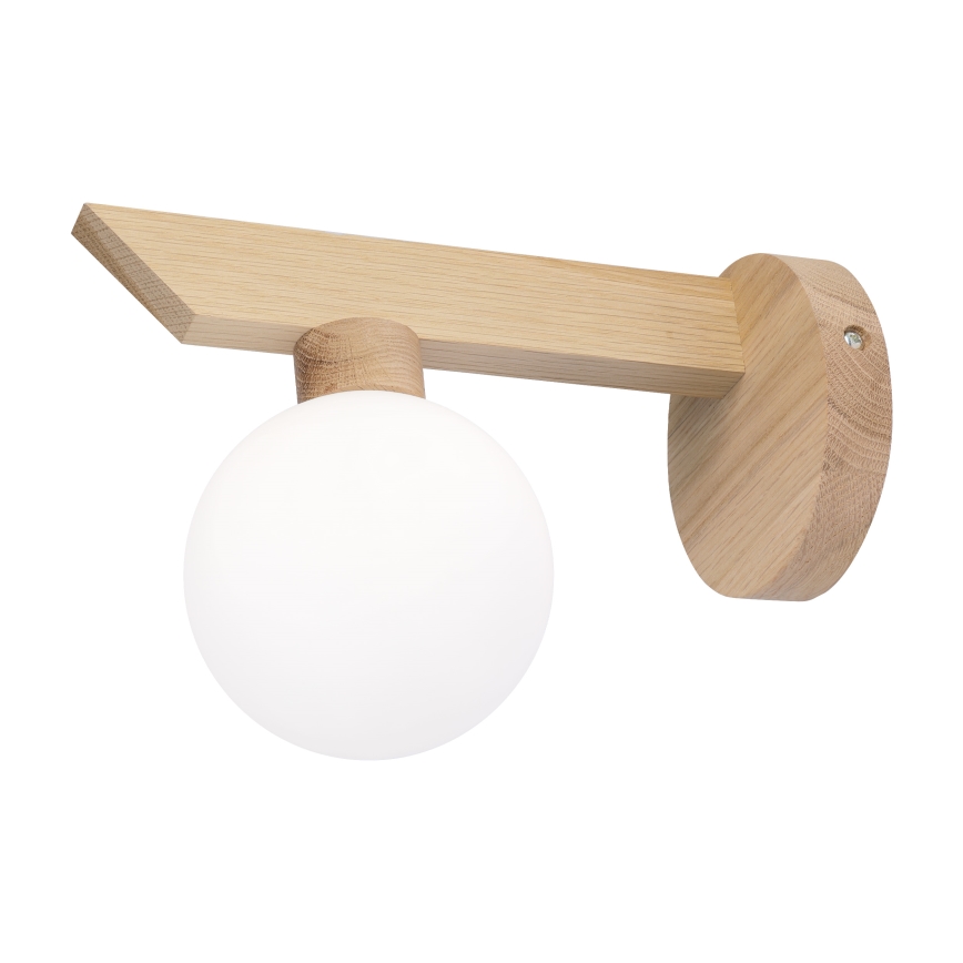 Wandlamp ANTONIO 1xG9/5W/230V eiken/wit