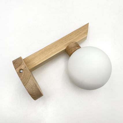 Wandlamp ANTONIO 1xG9/5W/230V eiken/wit