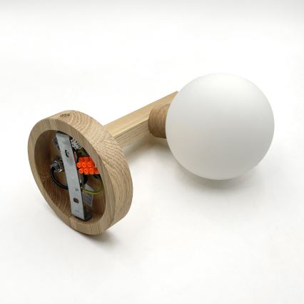 Wandlamp ANTONIO 1xG9/5W/230V eiken/wit