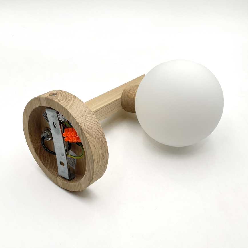 Wandlamp ANTONIO 1xG9/5W/230V eiken/wit