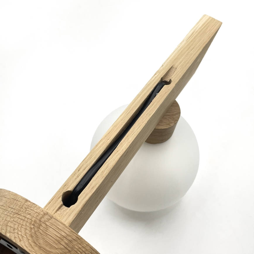 Wandlamp ANTONIO 1xG9/5W/230V eiken/wit