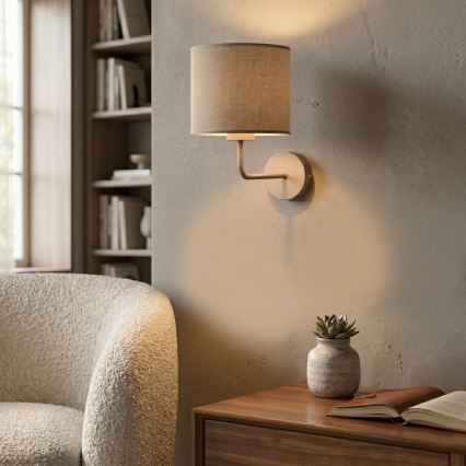 Wandlamp ARDEN 1x E27/15W/230V beige