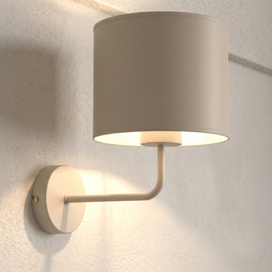 Wandlamp ARDEN 1x E27/15W/230V beige
