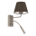Wandlamp ARDEN 1xE27/15W/230V + 1xG9/8W beige/bruin