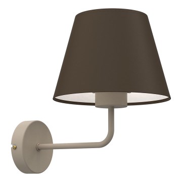 Wandlamp ARDEN 1xE27/15W/230V beige/bruin