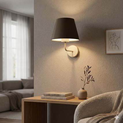 Wandlamp ARDEN 1xE27/15W/230V beige/bruin