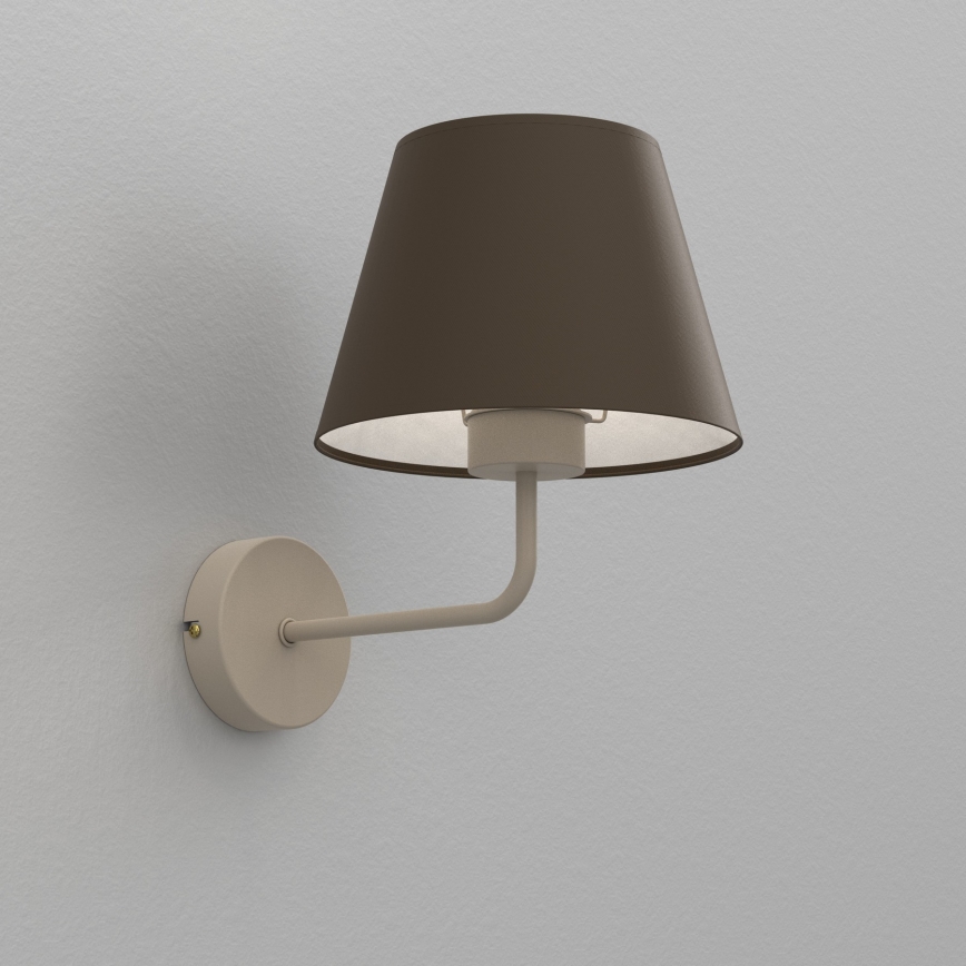 Wandlamp ARDEN 1xE27/15W/230V beige/bruin