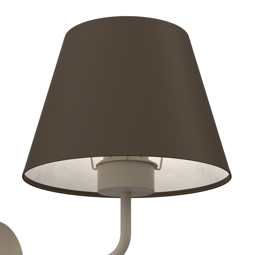 Wandlamp ARDEN 1xE27/15W/230V beige/bruin
